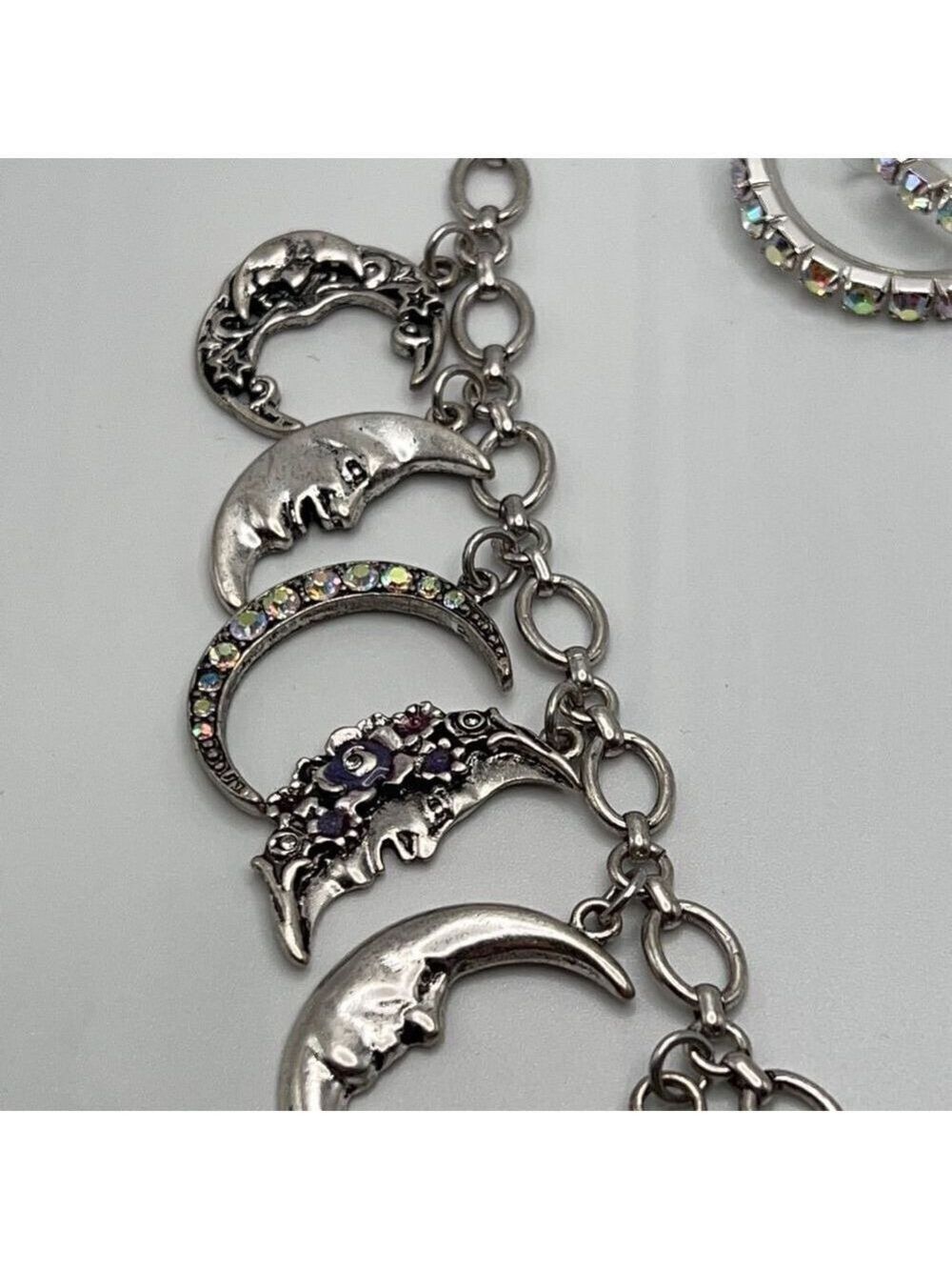 Kirks Folly Necklace Moon & Stars Shadow Charms - Picture 8 of 9